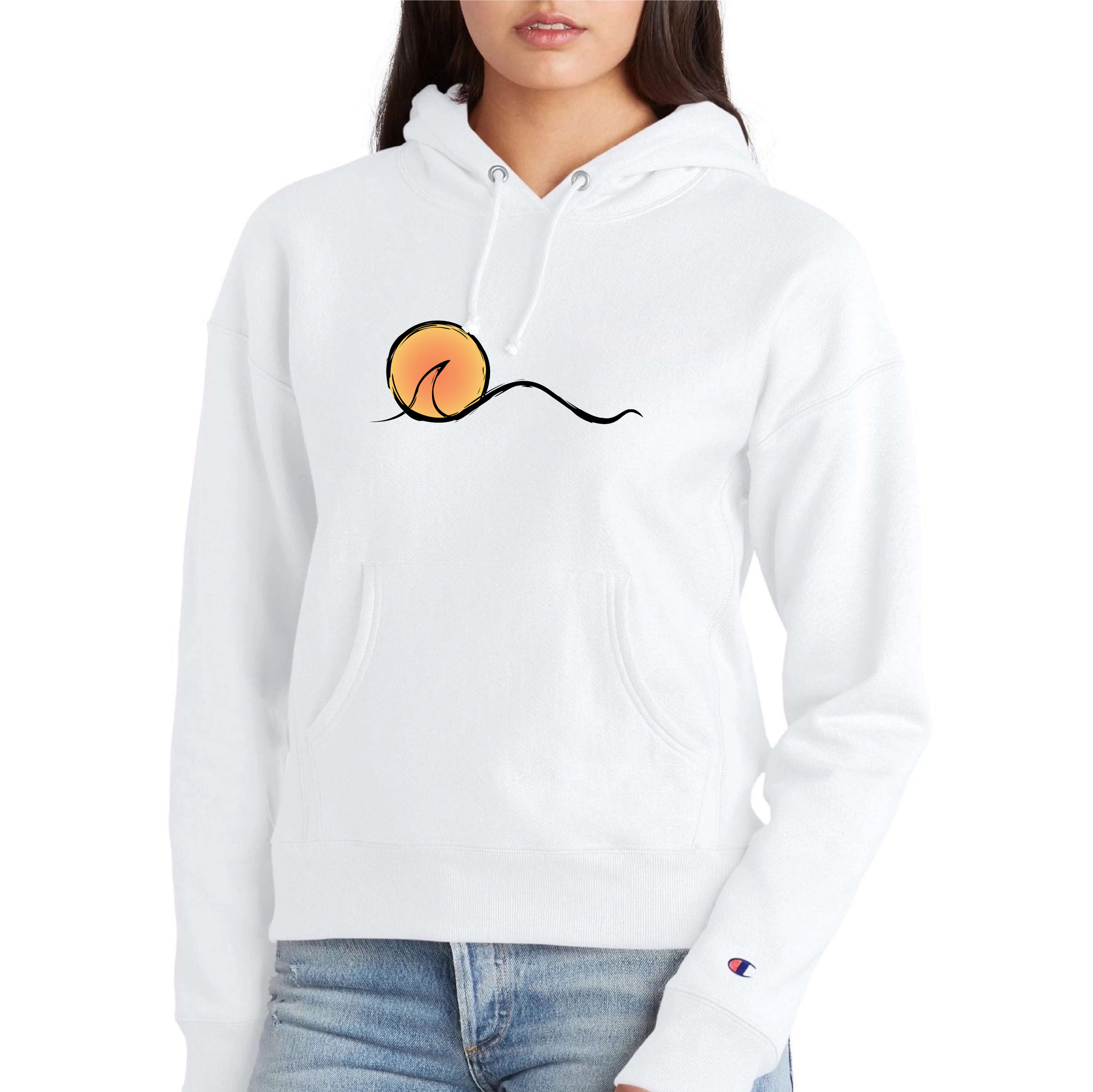 Sunset Unisex Pullover Surf Hoodie | Champion S1051