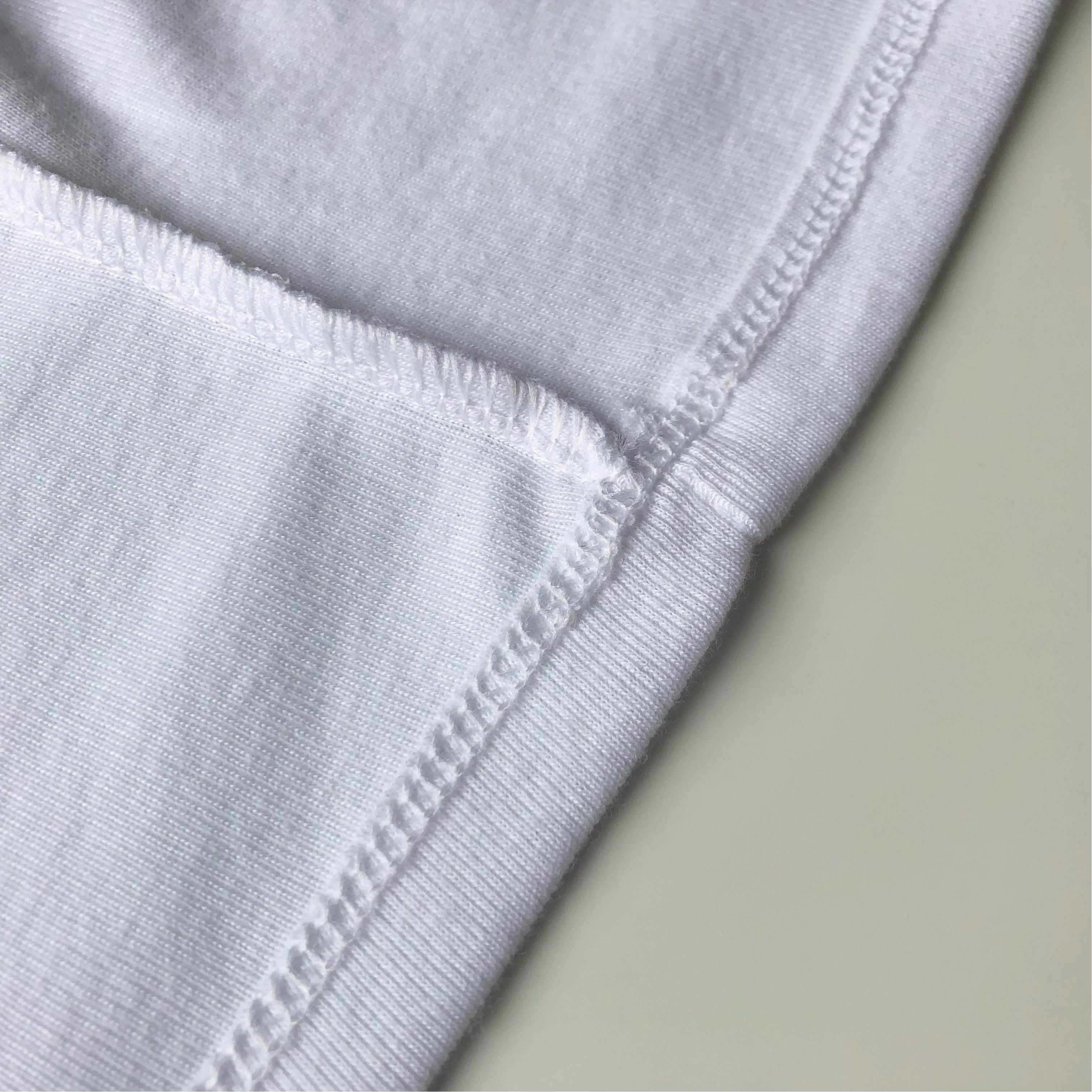 Light and Soft Stretch Premium Blend White Spaghetti Strap Top Inner Seam