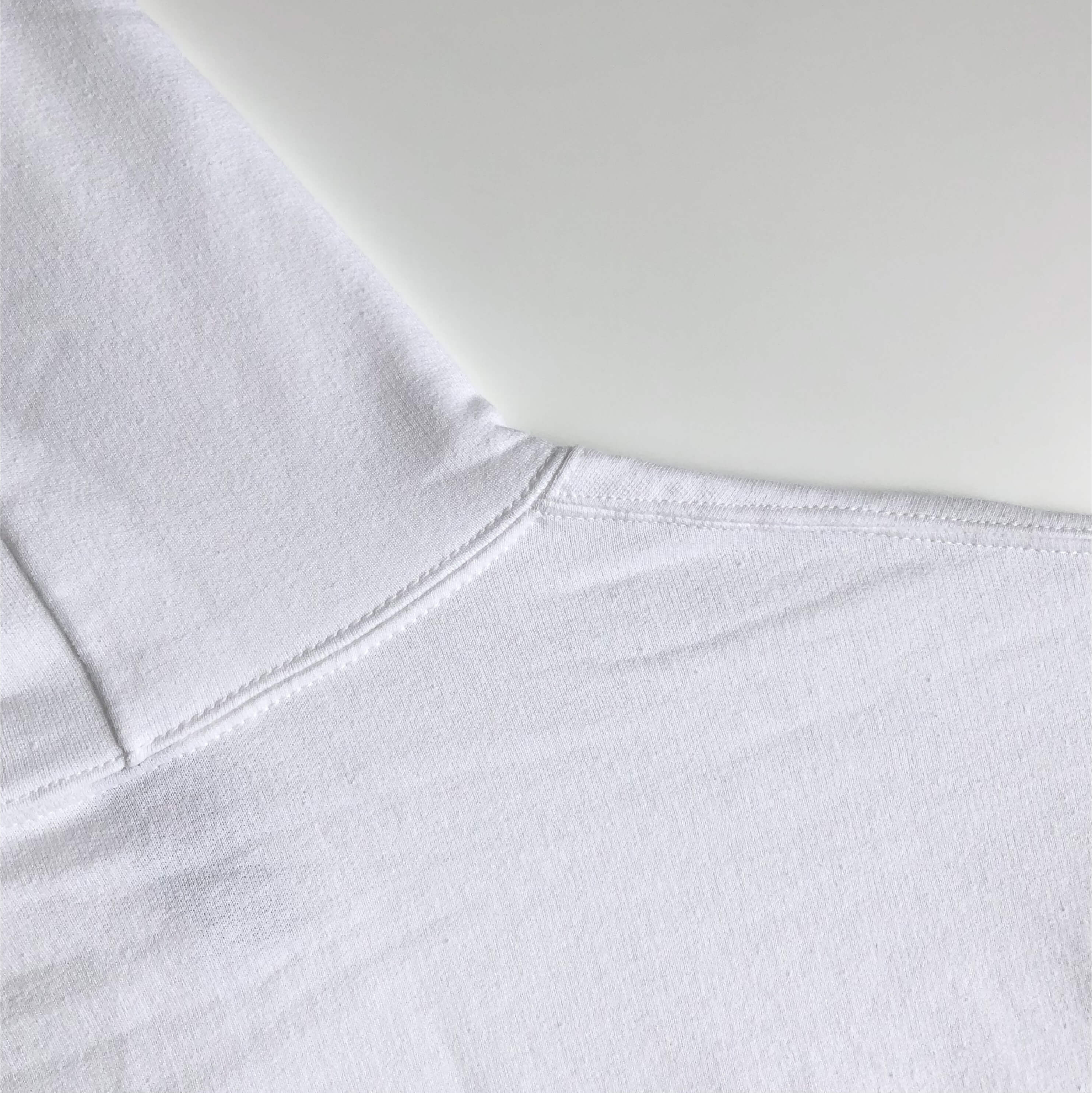 Soft Classic Heavy Cotton-Blend Popular White Hoodie Hood Back