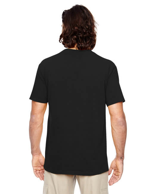 Soft Classic Midweight 100% Organic Cotton Black T-shirt Back