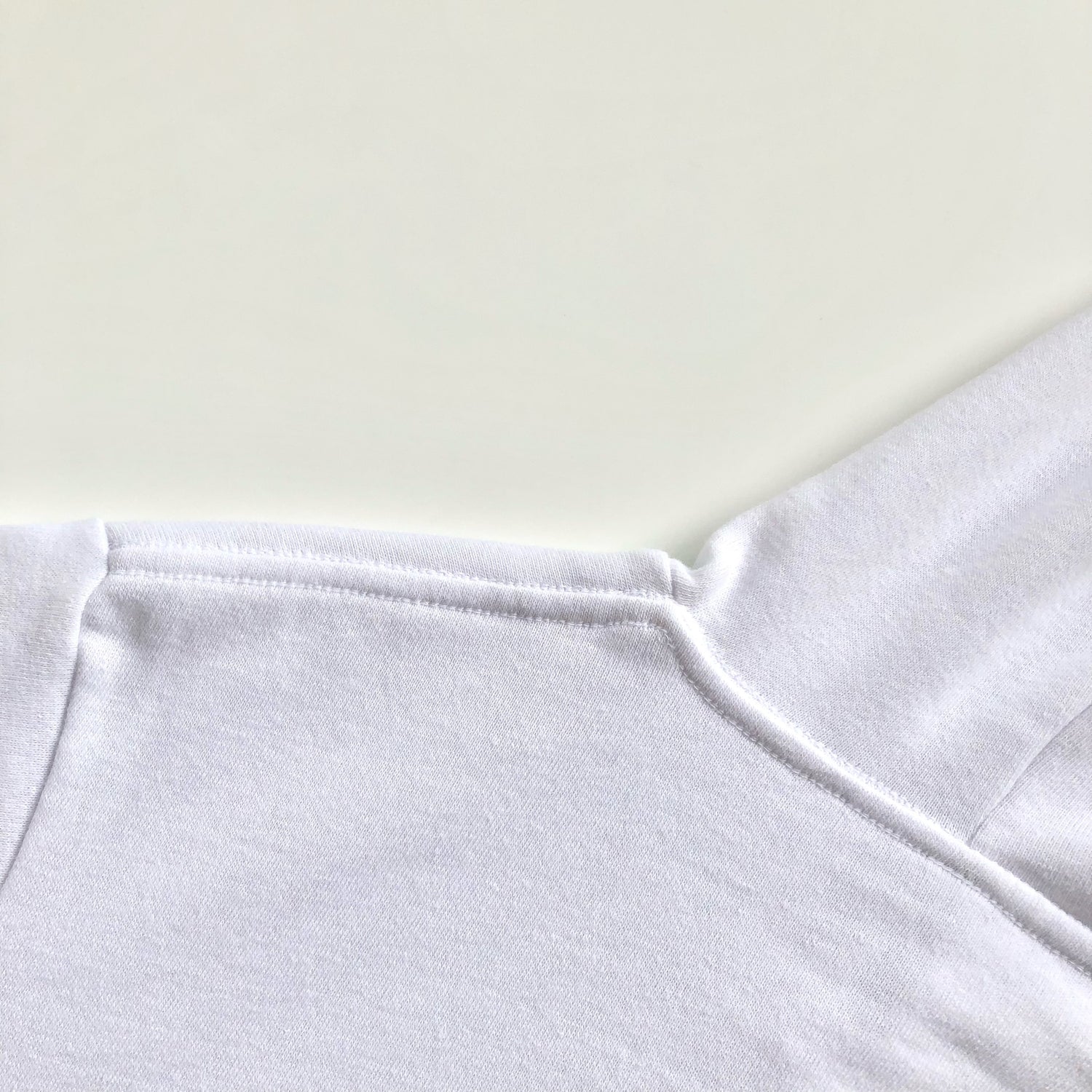 Soft Classic Midweight Cotton Poly-Fleece Blend White Hoodie Hood Back