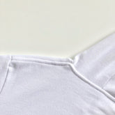 Soft Classic Midweight Cotton Poly-Fleece Blend White Hoodie Hood Back