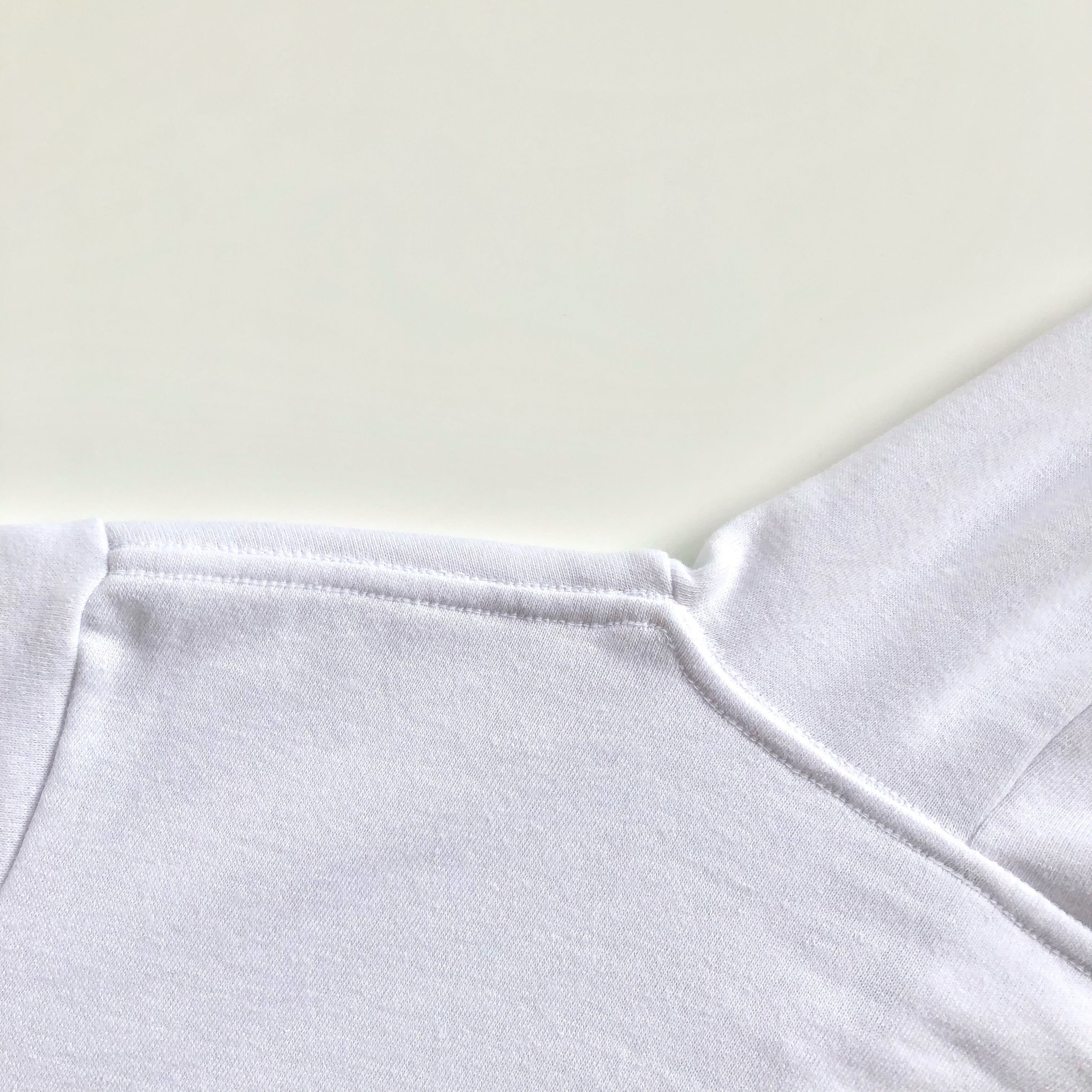 Soft Classic Midweight Cotton Poly-Fleece Blend White Hoodie Hood Back