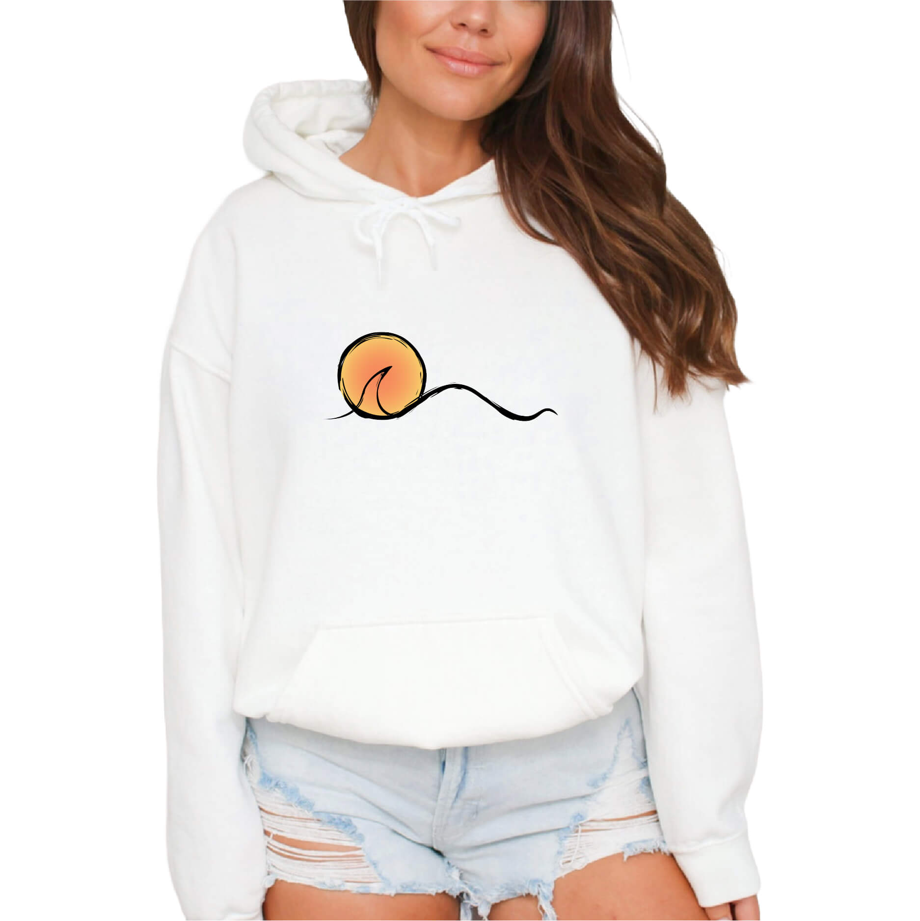 Sunset Classic Unisex Pullover Surf Hoodie | Gildan® 18500