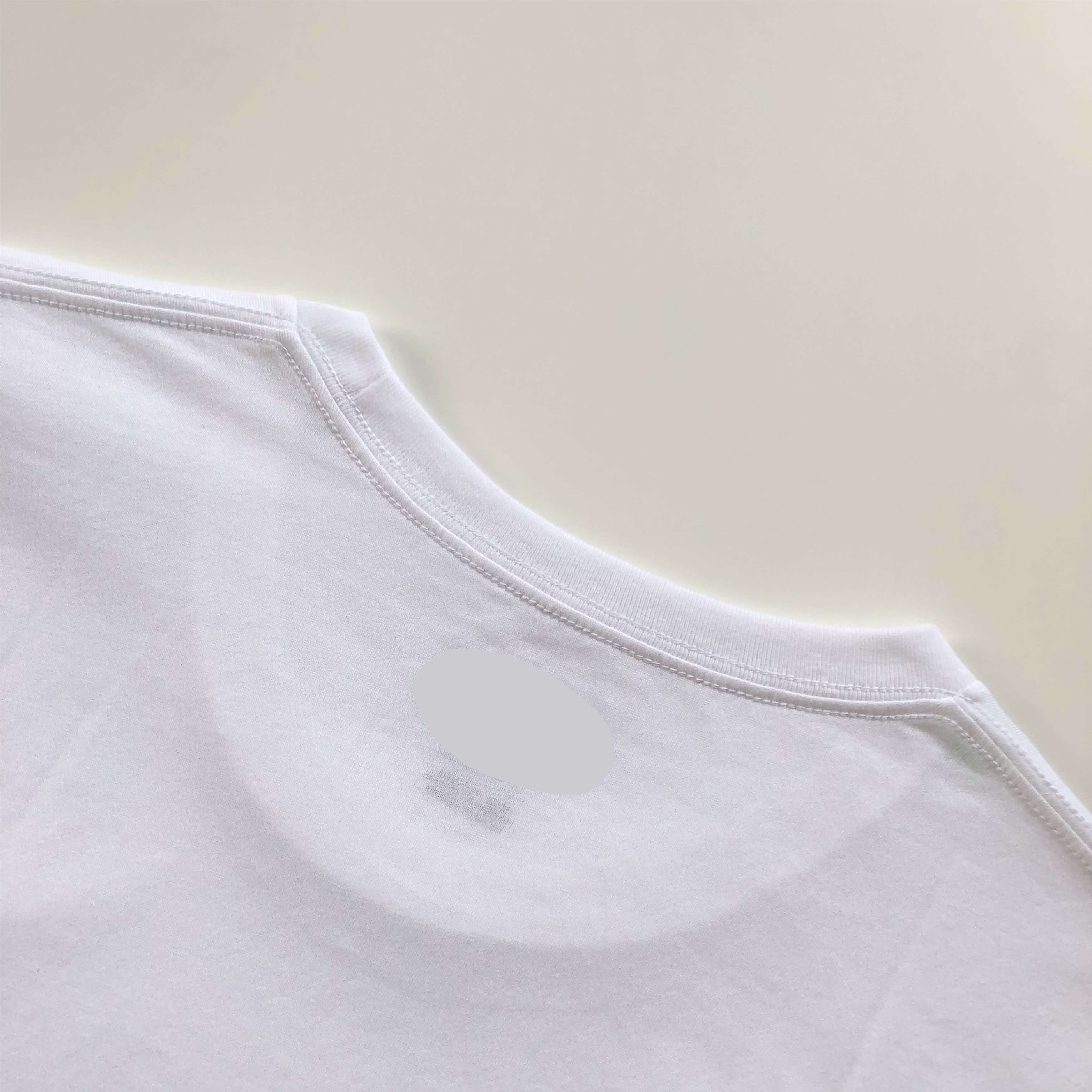 Super Soft Regular Lightweight Premium Blend White T-shirt Crewneck Back Seam