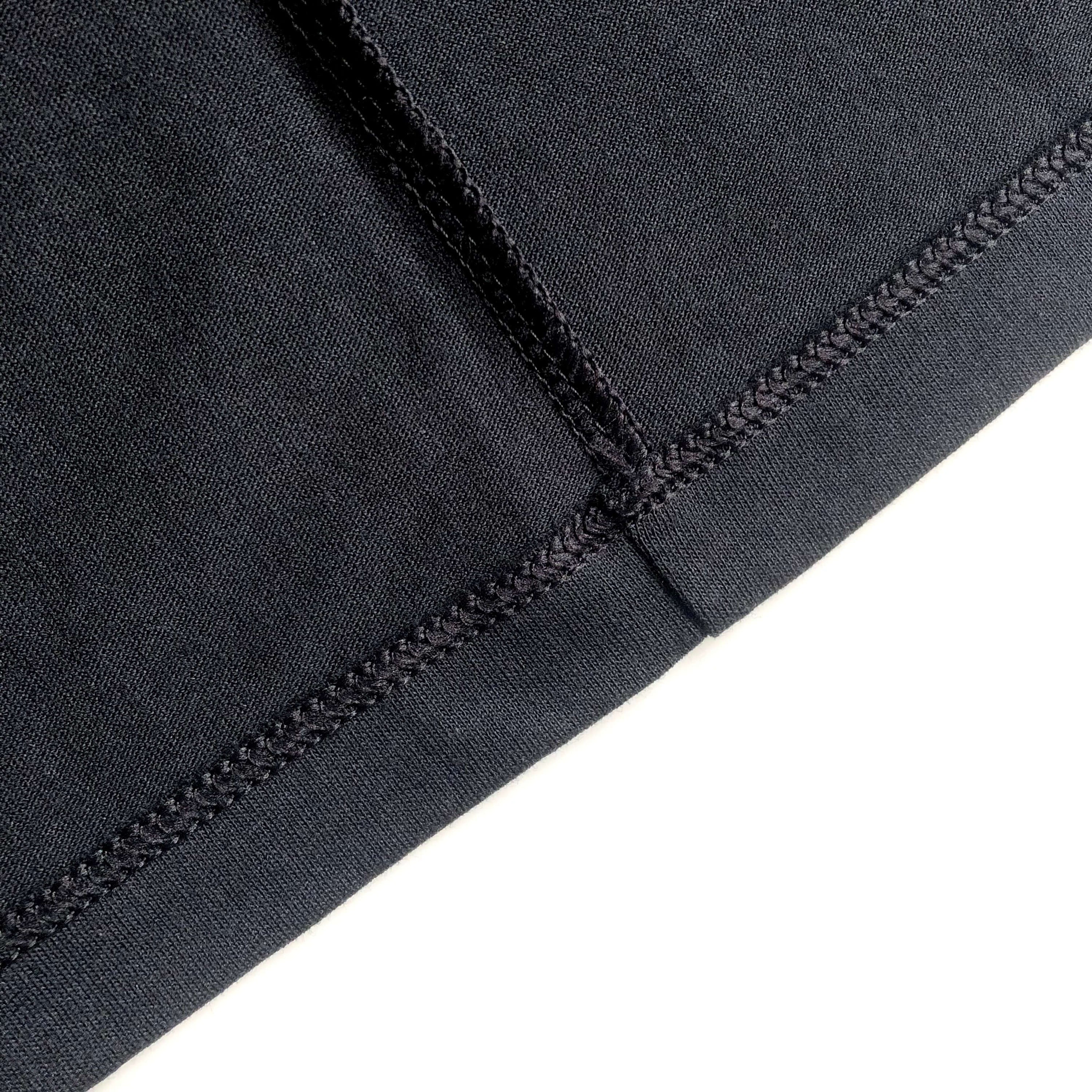 Super Soft Relaxed Lightweight Premium Blend Black T-shirt Inner Seam
