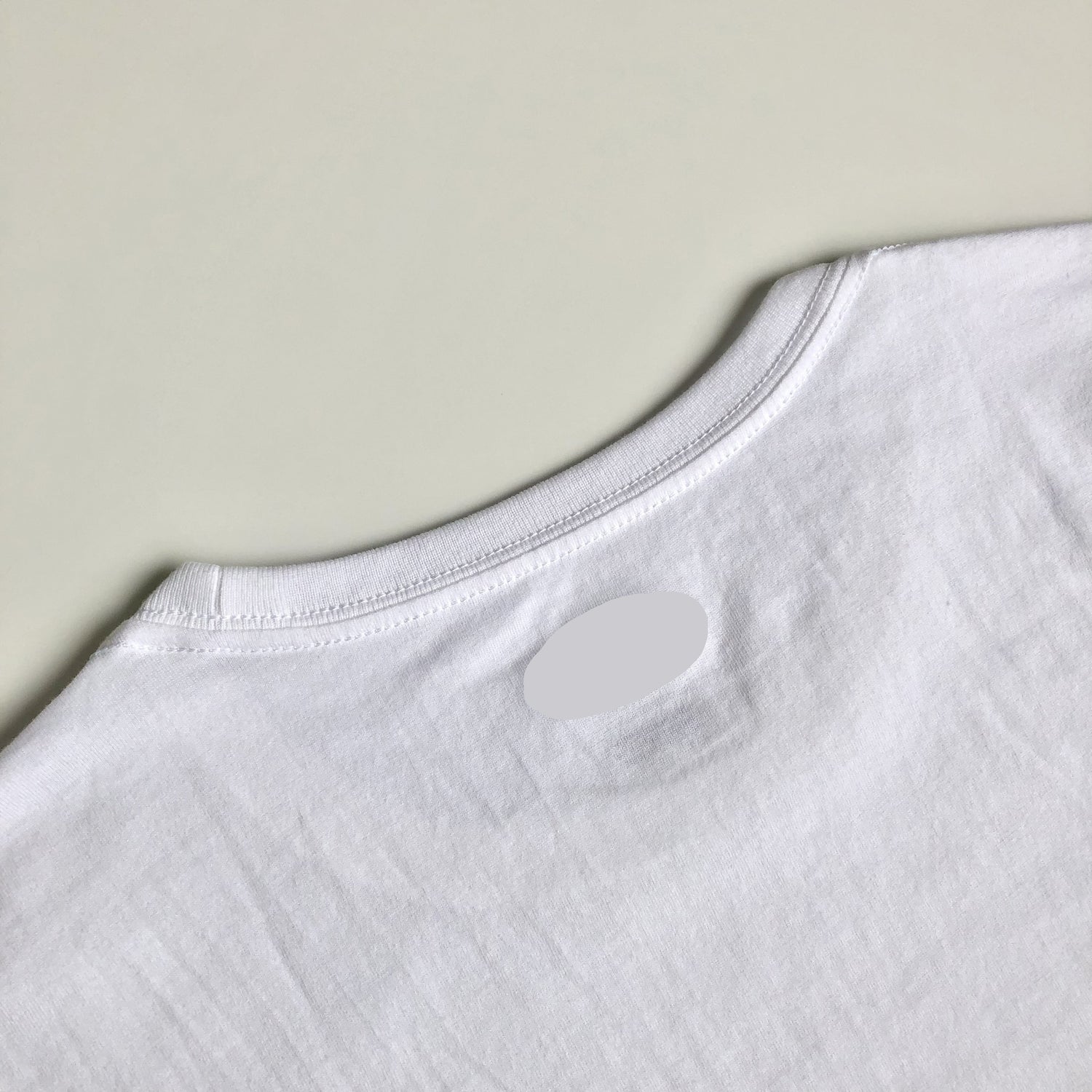 Super Soft Relaxed Lightweight Premium Blend White T-shirt Crewneck Back Seam