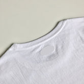 Super Soft Relaxed Lightweight Premium Blend White T-shirt Crewneck Back Seam