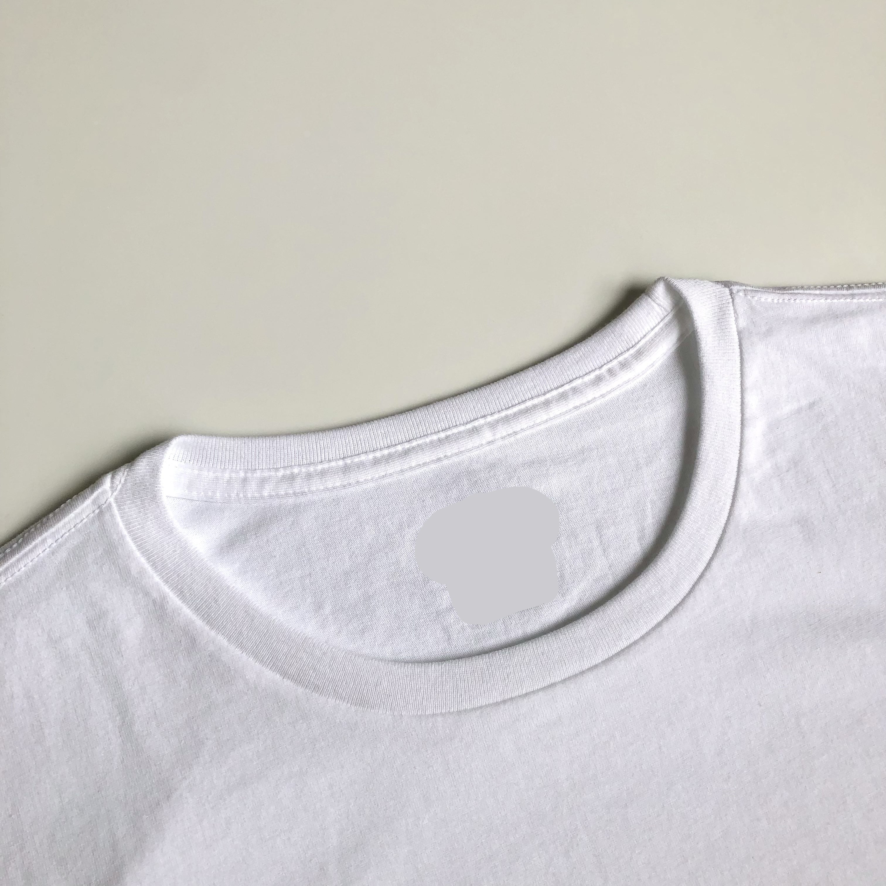 Super Soft Relaxed Lightweight Premium Blend White T-shirt Crewneck Seam