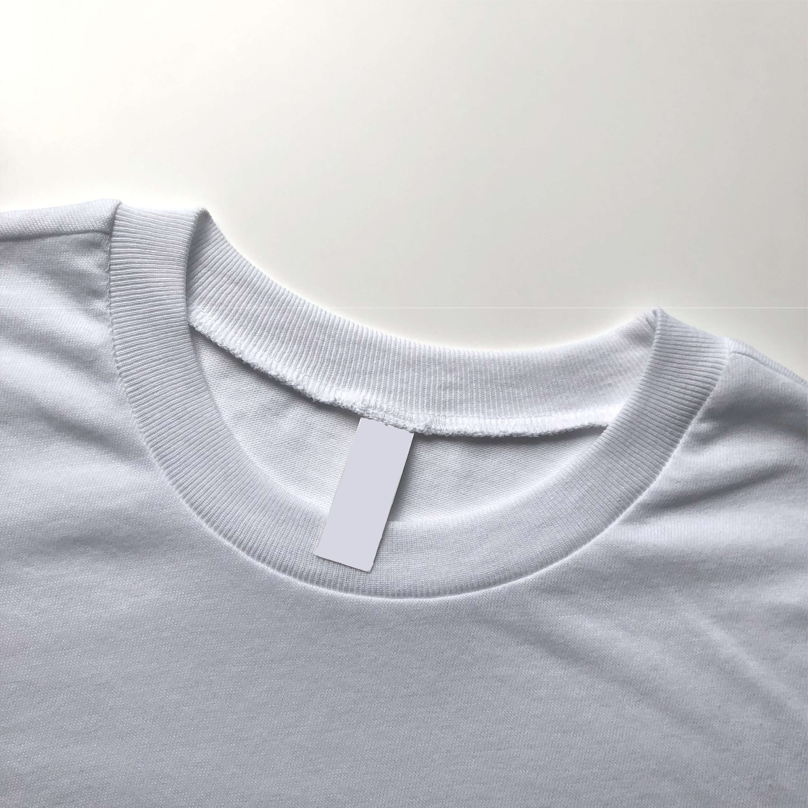 Ultra Light and Soft Premium Eco Blend White Crop Top Crewneck Seam