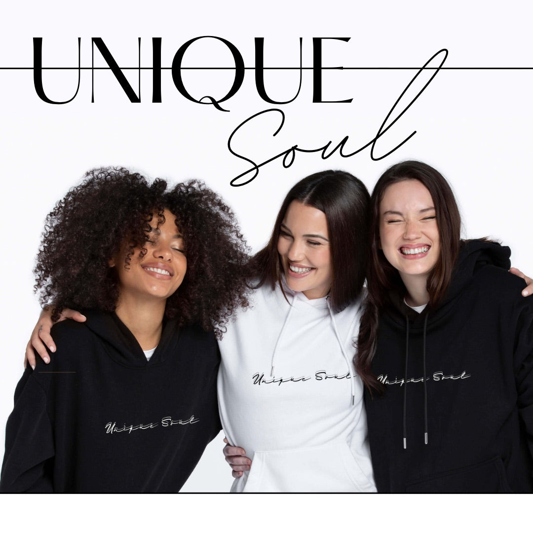 Unique Soul slogan design look. Unique design collection. Inspiring design for women to unveil the uniqueness within.  