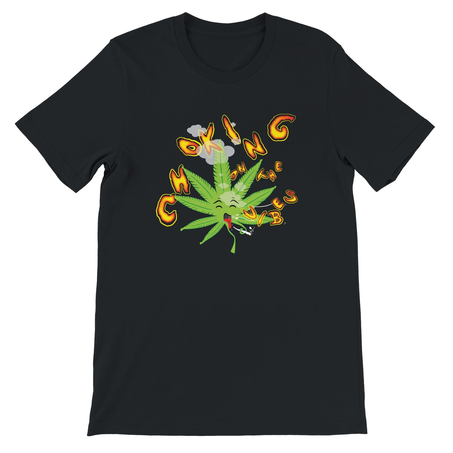 Unisex 420 Weed Cartoon Classic Black T-shirt, FreeStyle 420 weed Apparel For Men &