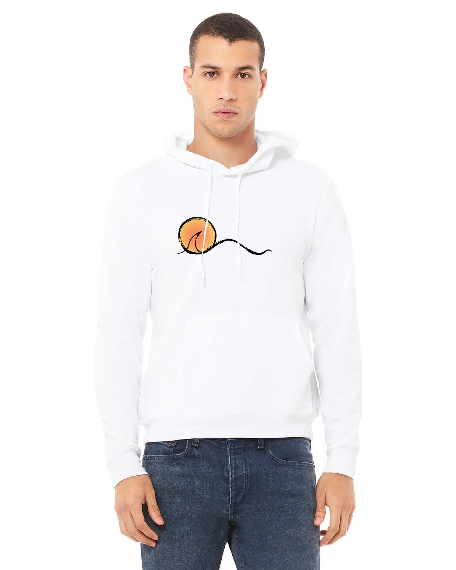 Sunset Unisex Pullover Surf Hoodie | Bella + Canvas 3719