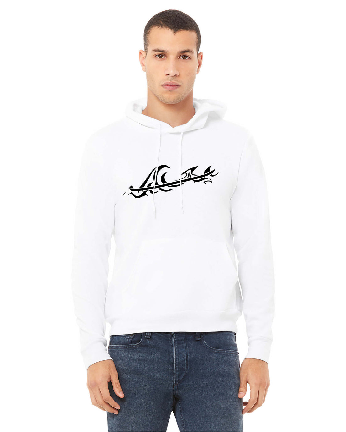Tribal Wave Unisex Pullover Surf Hoodie | Bella + Canvas 3719