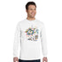 Blow My Mind Comic Style White Long-Sleeve T-shirt | 100% Organic Cotton | Men&