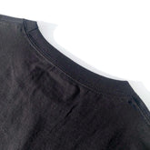 Classic Durable Midweight 100% Cotton Black Long-Sleeve T-shirt Crewneck Back Seam