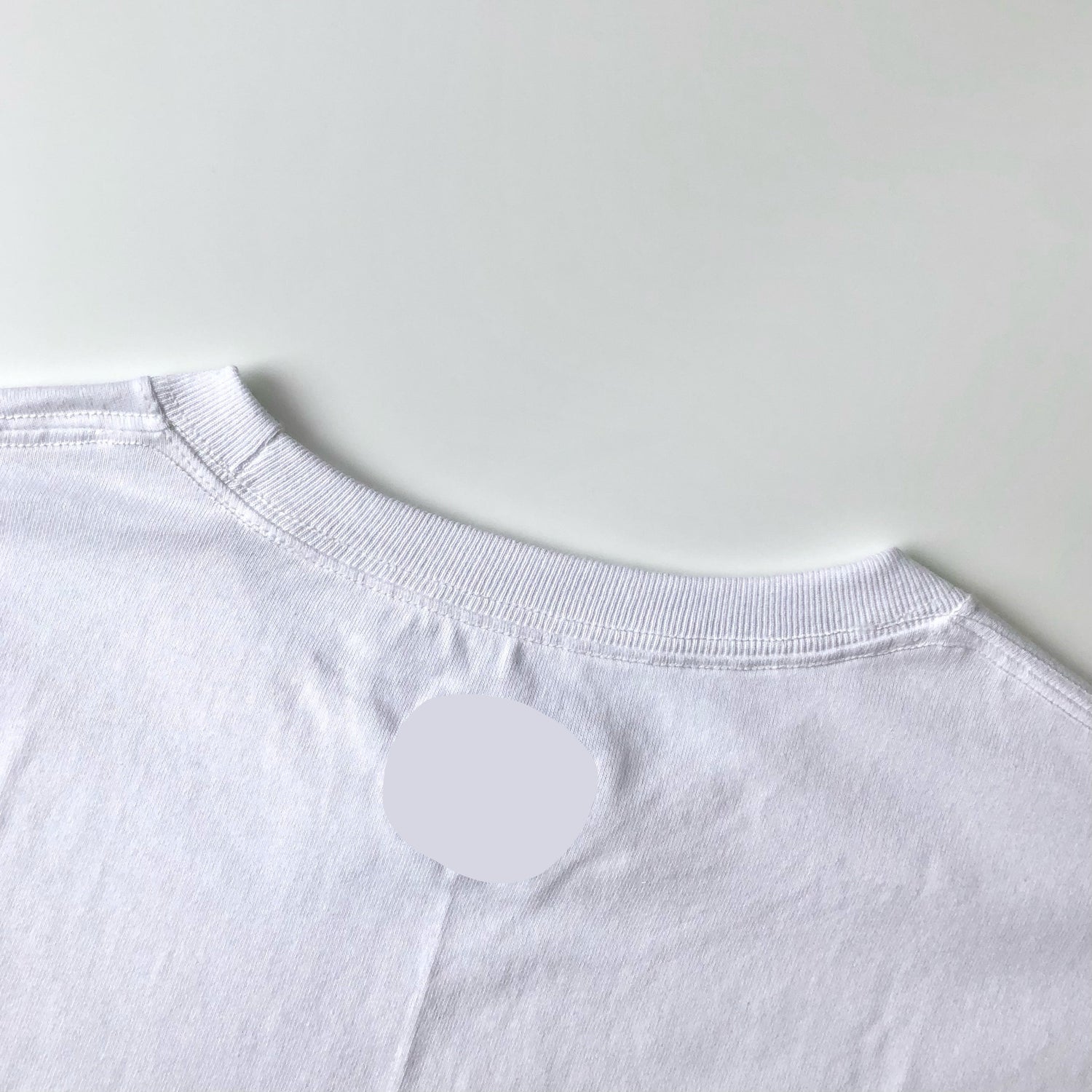 Classic Durable Midweight 100% Cotton White Long-Sleeve T-shirt Crewneck Back Seam
