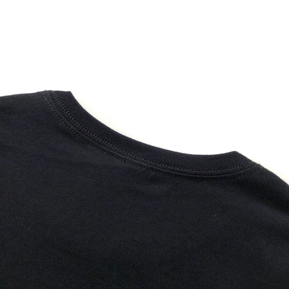 Classic Relaxed Premium Cotton Black T-shirt Crewneck Back Seam 