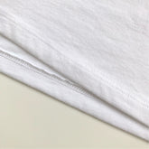 Classic Slim Long-Length Body Premium Cotton White T-shirt Bottom Hem 