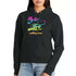 Fight For Love Slogan Black Hoodie | Soft Premium Heavyweight Cotton-Poly Blend | Women&