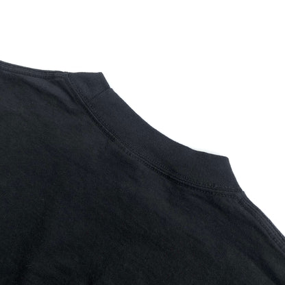 Heavyweight Oversized Drop-Shoulder USA Cotton Black T-shirt Crewneck Back Seam