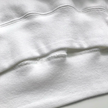 Heavyweight White Hoodie | Unisex Wear | Easywear Street Look | Laidback Fashion Look | Image 5