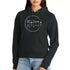 KARMA Black Hoodie | Soft Heavyweight Premium Cotton-Poly Blend | Women&