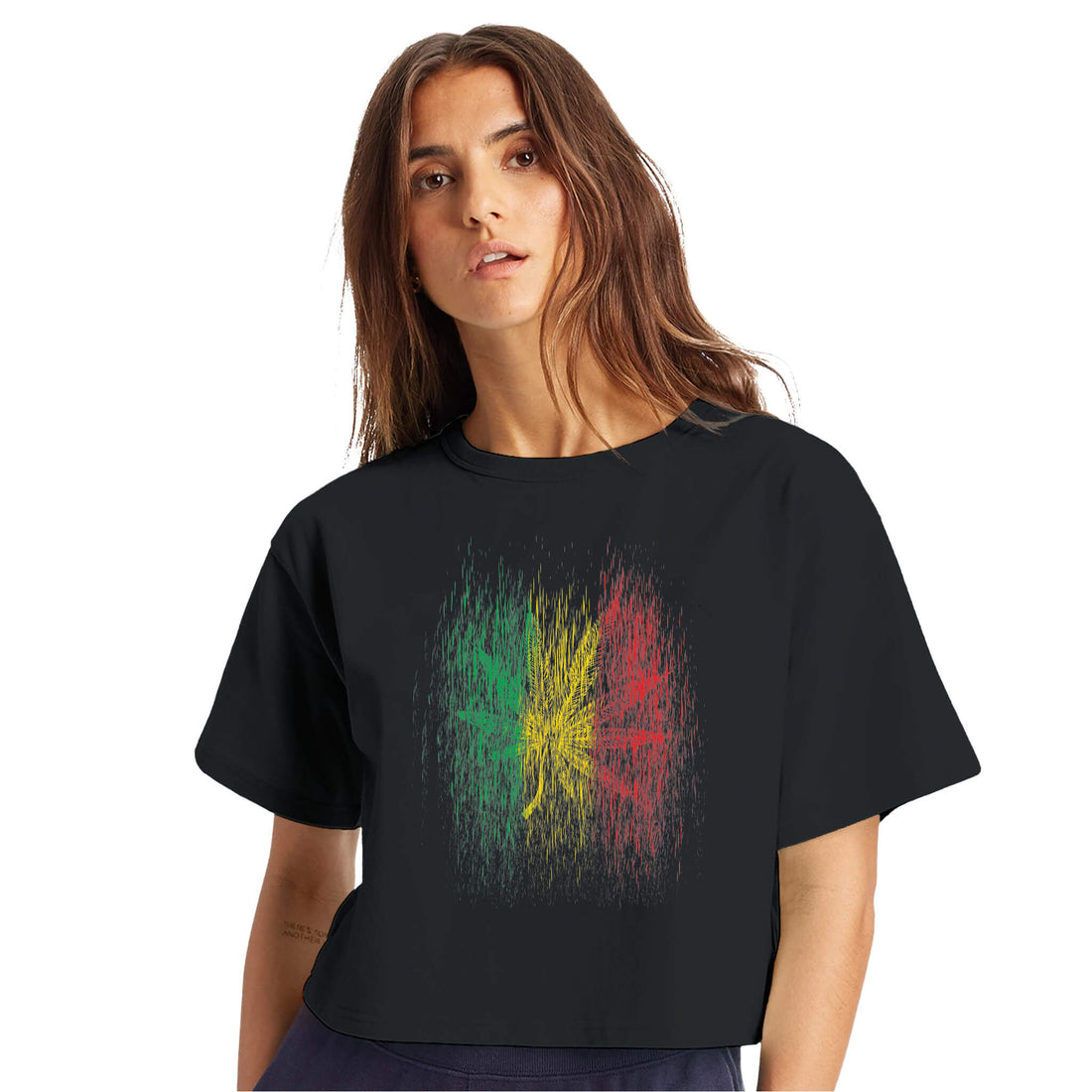 Mariruana Hemp Leaf Crop Top | &