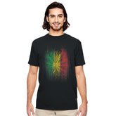 Mariruana Weed Leaf Organic Black T-shirt | Men&