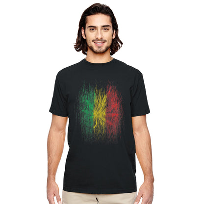 Mariruana Weed Leaf Organic Black T-shirt | Men&