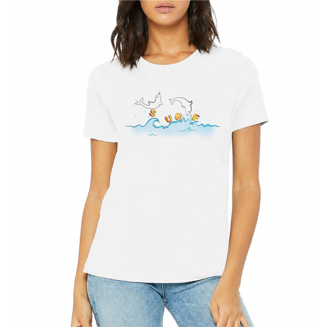 Playful Dolphin Relaxed Surf T-Shirt