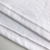 Soft Durable Midweight Premium Cotton White Jersey Crop Top Bottom Hem 