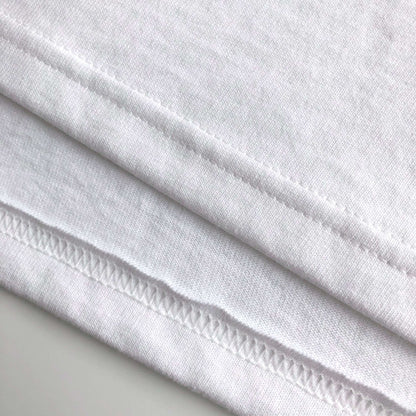 Soft Durable Midweight Premium Cotton White Jersey Crop Top Bottom Hem 