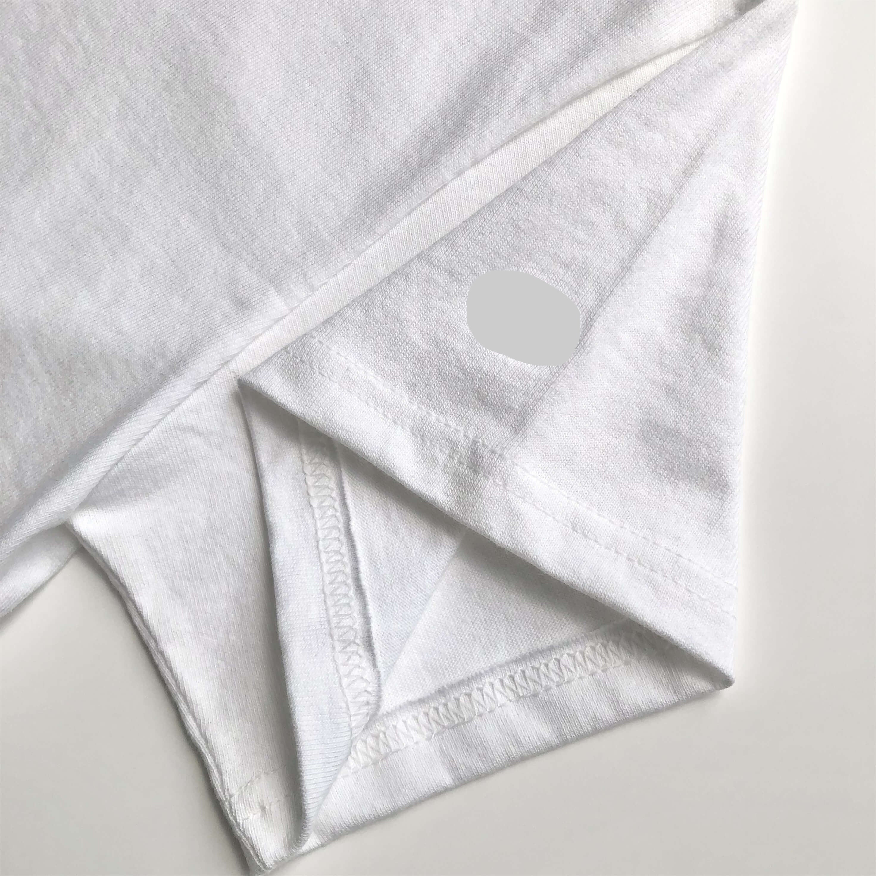 Soft Durable Midweight Premium Cotton White Jersey Crop Top Sleeve Hem  