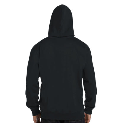 Soft Midweight Organic Cotton Black Hoodie Back 