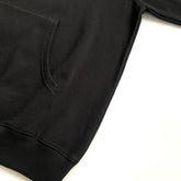 Soft Midweight Organic Cotton Black Hoodie Kangaroo Pocket