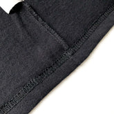 Soft Organic Cotton Midweight Classic Black Long-Sleeve T-shirt Inner Seam 