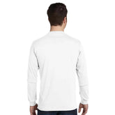 Soft Organic Cotton Midweight Classic White Long-Sleeve T-shirt Back