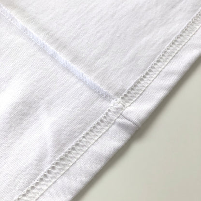 Soft Organic Cotton Midweight Classic White Long-Sleeve T-shirt Inner Seam