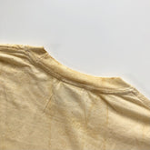 Soft USA Premium Cotton Relaxed Heavyweight Eco Dye Citrine Color Blast T-shirt Crewneck Back Seam