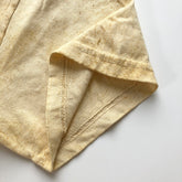 Soft USA Premium Cotton Relaxed Heavyweight Eco Dye Citrine Color Blast T-shirt Sleeve Hem 