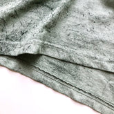 Soft USA Premium Cotton Relaxed Heavyweight Eco Dye Fern Color Blast T-shirt Bottom Hem 
