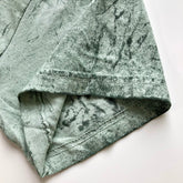 Soft USA Premium Cotton Relaxed Heavyweight Eco Dye Fern Color Blast T-shirt Sleeve Hem 