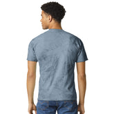 Soft USA Premium Cotton Relaxed Heavyweight Eco Dye Ocean Color Blast T-shirt Back 