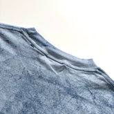 Soft USA Premium Cotton Relaxed Heavyweight Eco Dye Ocean Color Blast T-shirt Crewneck Back Seam