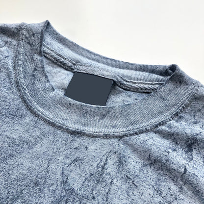 Soft USA Premium Cotton Relaxed Heavyweight Eco Dye Ocean Color Blast T-shirt Crewneck Seam