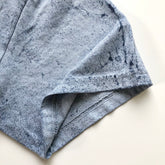 Soft USA Premium Cotton Relaxed Heavyweight Eco Dye Ocean Color Blast T-shirt Sleeve Hem 