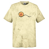 Sunset Design Surf T-shirt | Unisex Heavyweight Tie-Dye Tee | Independent Artist