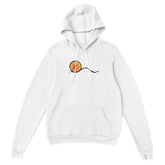 Unisex Sunset Street Surf Look White Hoodie | Soft Popular Heavy Cotton Blend | Laidback Casual Surf Style Apparel by an Indie Artist | Front 2
