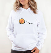 Sunset Street Surf Look Soft Premium Cotton-Poly Fleece White Hoodie | Women&